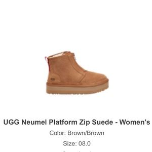 Ugg Neumal platform Zip Suede